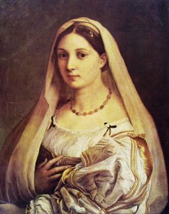 Raffaello Sanzio: La velata, Firenze Palazzo Pitti (cm. 64).